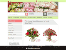 Tablet Screenshot of krak-kwiaciarnia.pl
